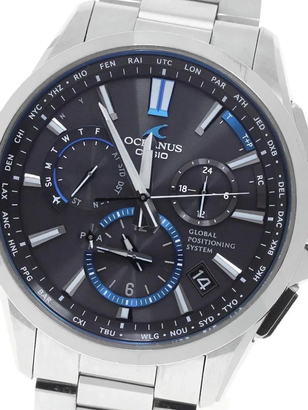 CASIO Oceanus OCW-G1100T-1AJF GPS black Dial Solar Powered Radio Men's_971392
